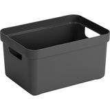 Sunware - Sigma home opbergbox 13L antraciet - 35 x 24,6 x 18,3 cm