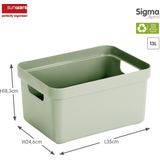 Sunware - Sigma home opbergbox 13L groen - 35 x 24,6 x 18,3 cm