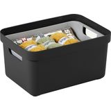 Sunware - Sigma home opbergbox 13L zwart - 35 x 24,6 x 18,3 cm