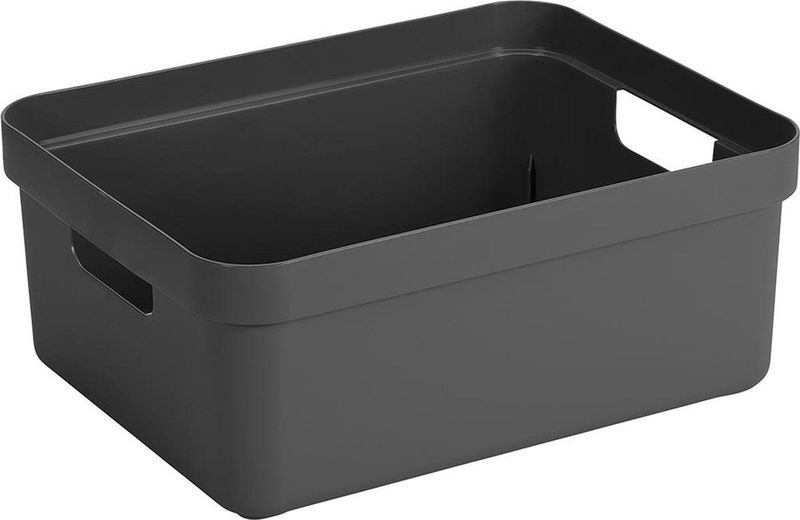 Sunware - Sigma home opbergbox 24L antraciet - 44,5 x 34,5 x 18 cm