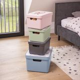 Sunware Sigma home opbergbox 32L blauw,4 x