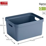 Sunware - Sigma home opbergbox 32L donkerblauw - 44,4 x 34,2 x 24,2 cm