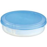 Sunware - Club Cuisine Vlaaidoos met Lift Transparant Blauw - 35 X 35 X 9 cm