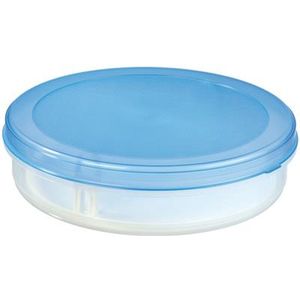 Sunware - Club Cuisine Vlaaidoos met Lift Transparant Blauw - 35 X 35 X 9 cm