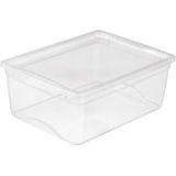 Sunware Omega Clearbox 18L - opbergbox voor kleding & schoenen - transparant