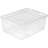 Sunware Omega Clearbox 18L - opbergbox voor kleding & schoenen - transparant