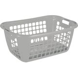 Sunware - Basic wasmand 65cm laag grijs - 65 x 45 x 27 cm