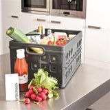 Sunware - Square vouwkrat 32L antraciet - 49 x 36 x 24,5 cm