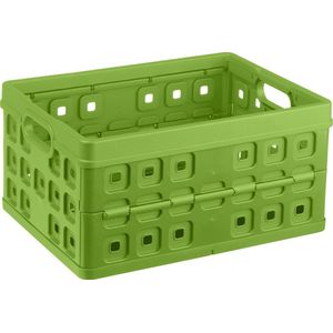 Sunware - Square vouwkrat 32L groen - 49 x 36 x 24,5 cm