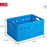 Sunware - Square vouwkrat 32L blauw - 49 x 36 x 24,5 cm