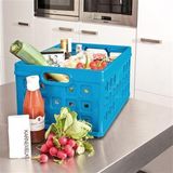 Sunware - Square vouwkrat 32L blauw - 49 x 36 x 24,5 cm