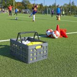 Sunware - Square vouwkrat met handgreep 32L antraciet - 49 x 36 x 24,5 cm