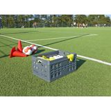 Sunware - Square vouwkrat 46L antraciet - 54 x 38 x 26,5 cm