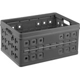 Sunware - Square vouwkrat 46L antraciet - 54 x 38 x 26,5 cm