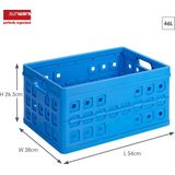 Sunware - Square vouwkrat 46L blauw - 54 x 38 x 26,5 cm