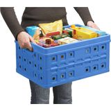 Sunware - Square vouwkrat 46L blauw - 54 x 38 x 26,5 cm