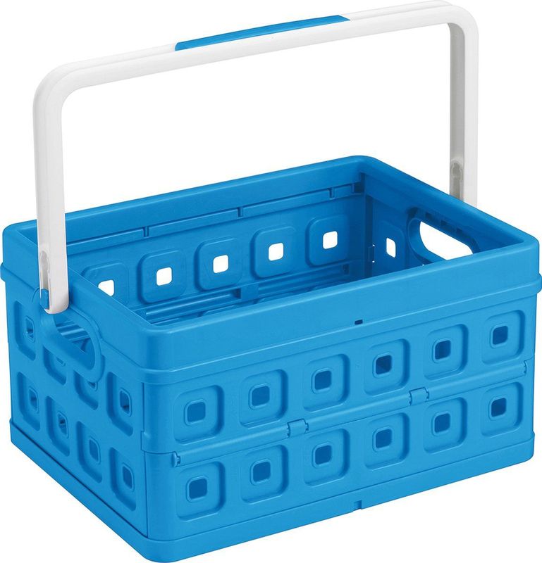 Sunware Square vouwkrat met handgreep 24L blauw x ,3