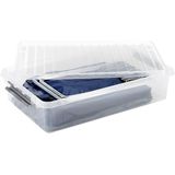 Sunware - Q-line Rollerbox - Opbergbox - Transparant - Kunststof - 60 Liter