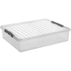 Sunware - Q-line rollerbox 60L transparant metaal - 80 x 50 x 20 cm