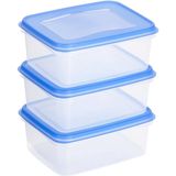 Sunware - Club Cuisine diepvriesdozenset set van 3 1,2L transparant blauw