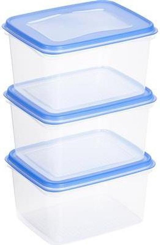 Sunware - Club Cuisine diepvriesdozenset set van 3 1,5L transparant blauw
