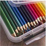 Sunware Q line opbergbox 1L transparant metaal x 6