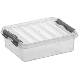Aufbewahrungsbox mit Deckel 1 Liter Kunststoff 150x60x200mm transparent