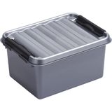 Sunware Q-Line - Opbergdoos - Grijs - Kunststof - 2 Liter