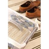 Sunware - Q-line opbergbox 12L transparant metaal - 40 x 30 x 14 cm