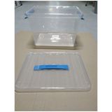 Sunware - Q-line opbergbox 22L transparant blauw - 40 x 30 x 26 cm