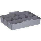 Sunware - Q-line schoenpoetsdoos met inzet 15L metaal zwart - 40 x 30 x 18 cm