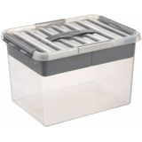 Aufbewahrungsbox - Silber - Q-line