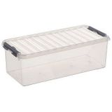 Aufbewahrungsbox Q-Line 9,5L transparent 48,5 x 19 x 14,7 cm Boxen, Körbchen & Kisten - Sunware
