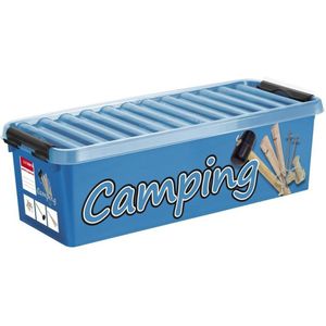 Sunware Camping Opbergbox 9,5L - Blauw/Transparant