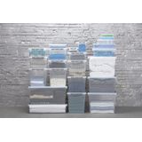 Sunware - Q-line opbergbox 120L transparant metaal - 80 x 50 x 38 cm