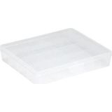 Sunware - Q-line opbergdoos 16 vaks transparant - 29,5 x 24,5 x 5,5 cm