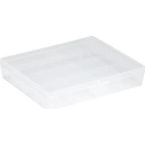 Sunware - Q-line opbergdoos 16 vaks transparant - 29,5 x 24,5 x 5,5 cm