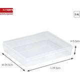 Sunware - Q-line opbergdoos 3,6L transparant - 29,5 x 24,5 x 5,5 cm