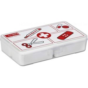 Sunware EHBO doos met 4 uitneembare bakjes -  Opbergbox - Huishoudelijk