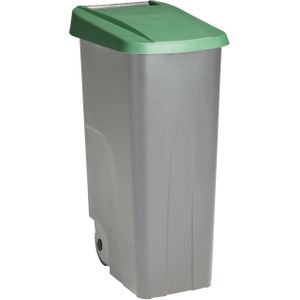 Sunware - Afvalcontainer/rolcontainer Basic - Groen - 110 Liter - 57 x 42 x 88 cm