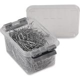 Sunware - Q-line opbergbox 0,4L transparant metaal - 11,8 x 7,7 x 6,2 cm