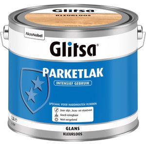 Glitsa AC Parketlak Hoogglans - 2,5 liter | 8711113046831 | Verf | Lakverf Binnen