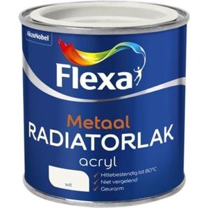 Flexa Radiatorlak Acryl - Wit - 250 ml