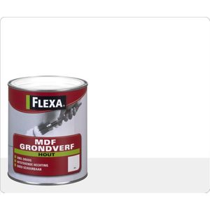 Flexa MDF Grondverf - Wit 250 ml | 8711113087513 | Verf