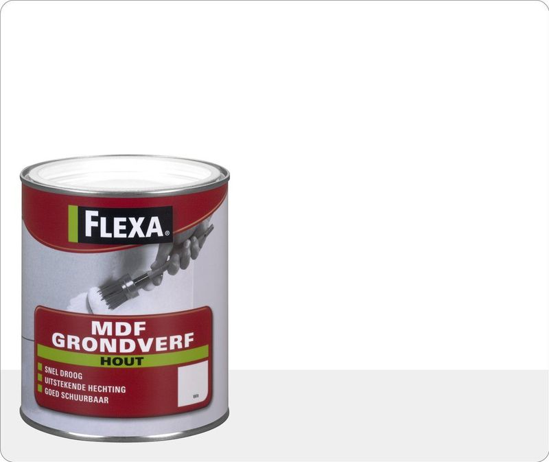 Flexa Grondverf MDF Wit 250 Milliliter