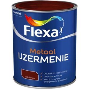 Flexa ijzermenie metaal roodbruin - 750 ml.