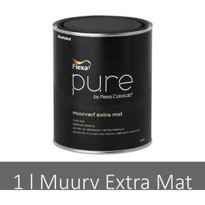 Flexa Pure Muurverf Extra MatMuurverf 1 LTR - Wit