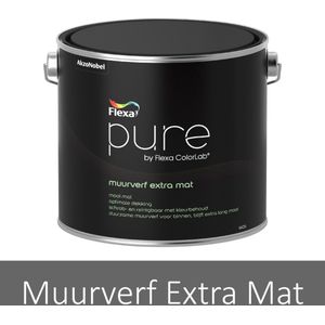 Flexa Pure Muurverf - Extra Mat 2,5 liter Kleur - Krijtverf - Verfwinkel is tot 50% goedkoper