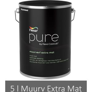 Flexa Pure Muurverf Extra MatMuurverf 5 LTR - Wit