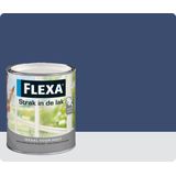 Flexa Strak In De Lak - Zijdeglans - Nachtblauw - 750 ml